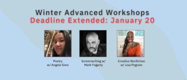 2026 Advanced Workshops Deadline Extended